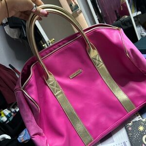 Juicy Couture Vibrant Pink and Gold Tote